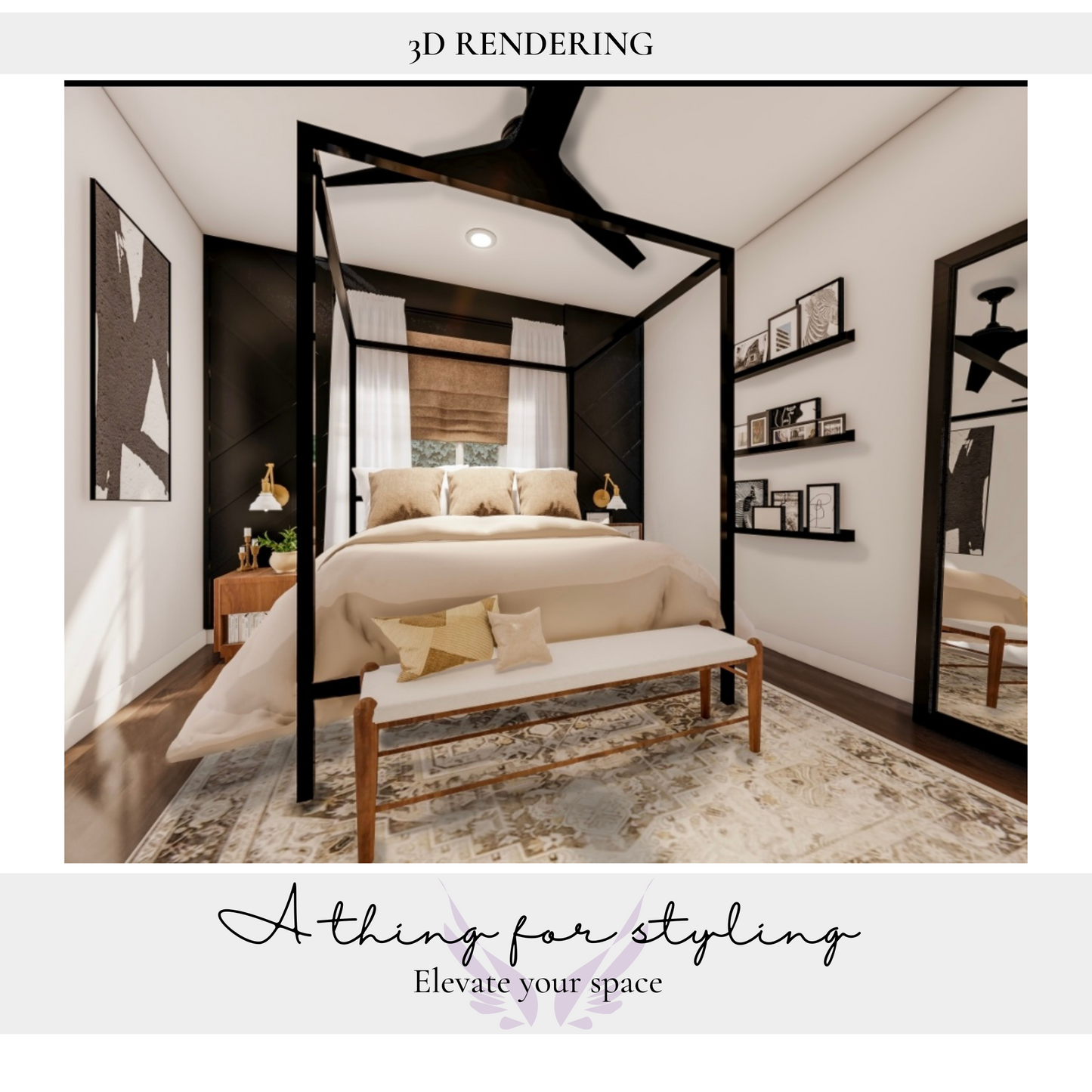 3D Rendering- 1 Room Concept Design.