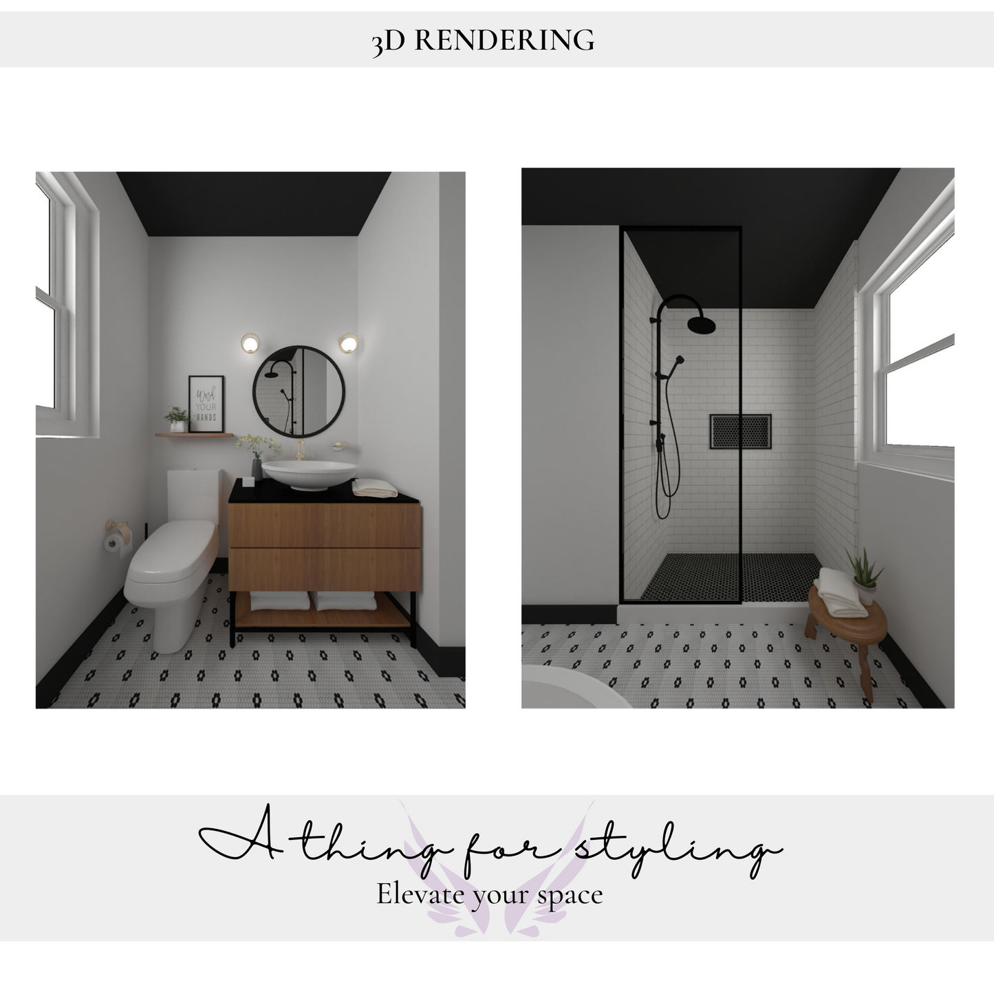 3D Rendering- 1 Room Concept Design.